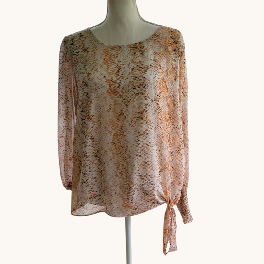 Calvin Klein Women's Snake Print Blouse